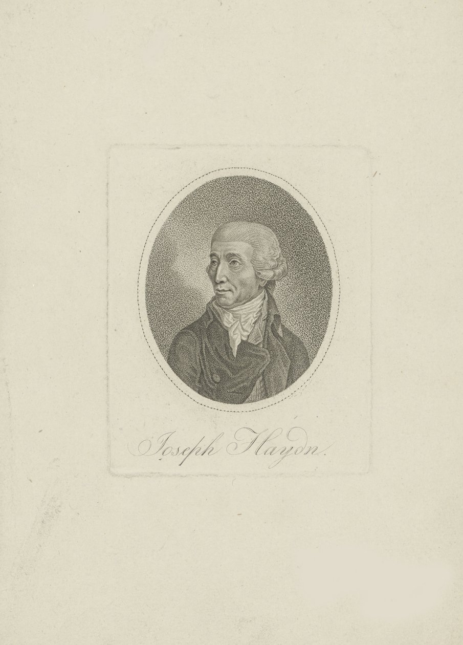 Porträt des Komponisten Joseph Haydn 1732-1809, 1800er von Unbekannt