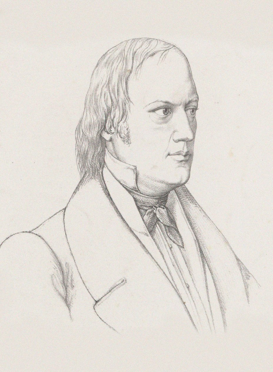 Porträt des Dirigenten und Komponisten Johann Nepomuk Schelble 1789-1837, ca. 1830-1840 von Unbekannt