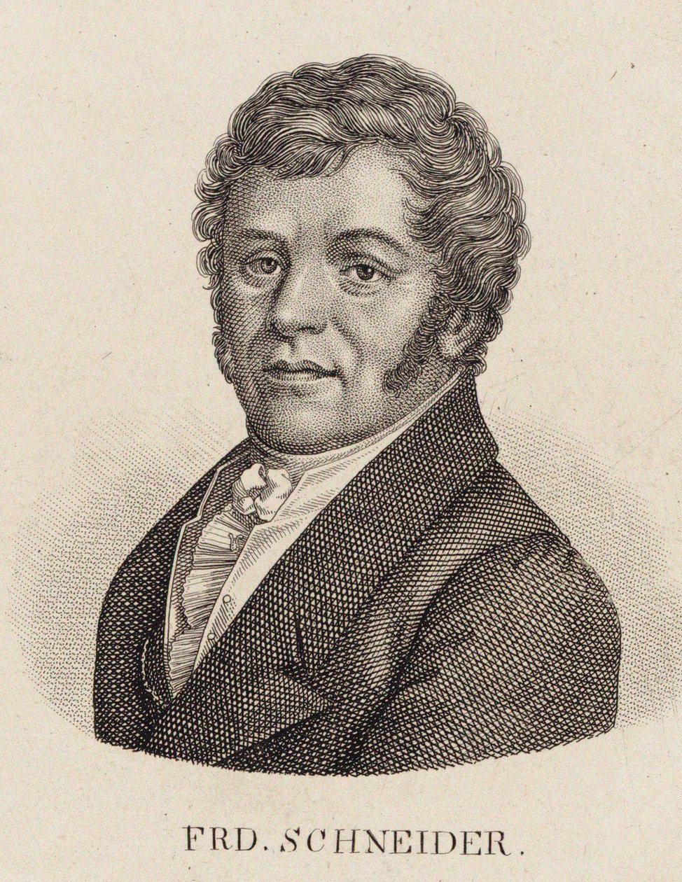 Porträt des Organisten und Komponisten Friedrich Schneider 1786-1853 von Unbekannt