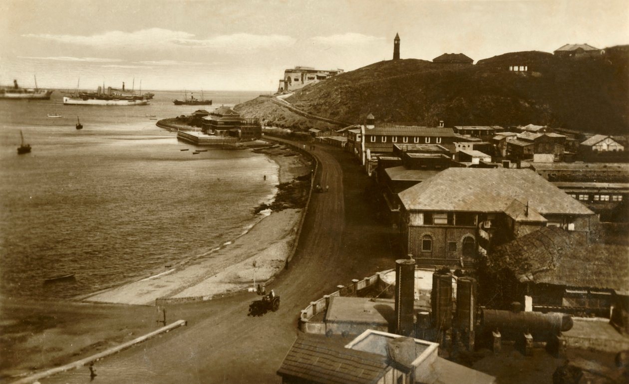 Postamt und Bucht, Aden, ca. 1918-1939 von Unbekannt