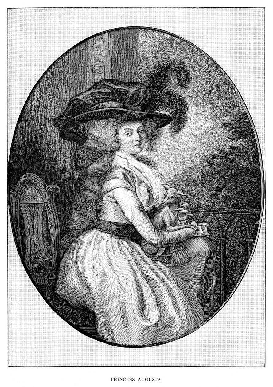 Prinzessin Augusta, zweite Tochter von Georg III von Unbekannt