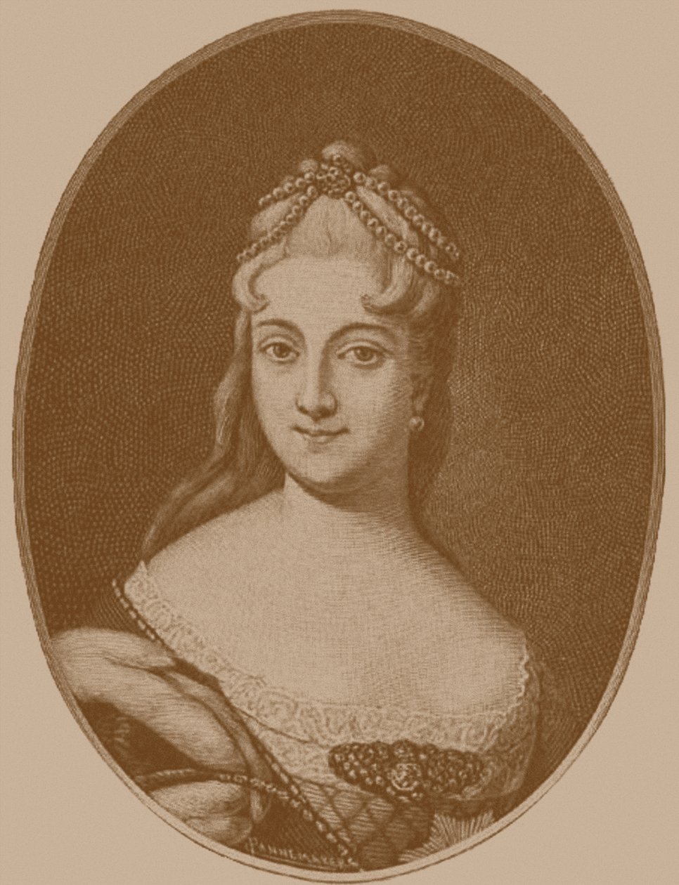 Prinzessin Ekaterina Alekseyevna Dolgorukova 1712-1747 von Unbekannt