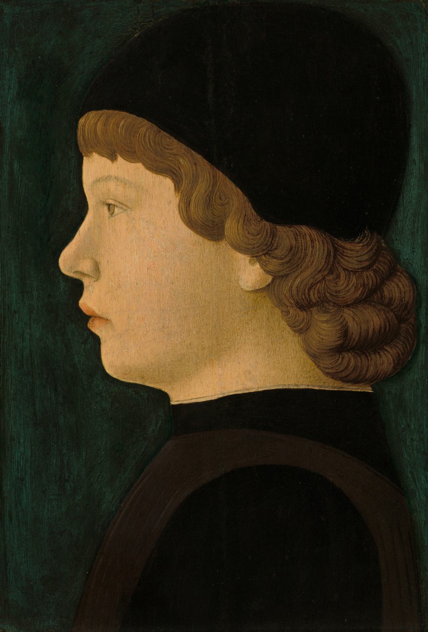 Profilporträt eines Jungen, ca. 1460-1470 von Unbekannt