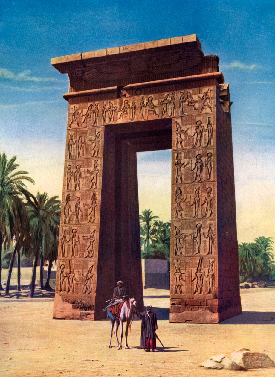 Propylon des dritten Ptolemäers in Karnak, Ägypten, 1933-1934 von Unbekannt