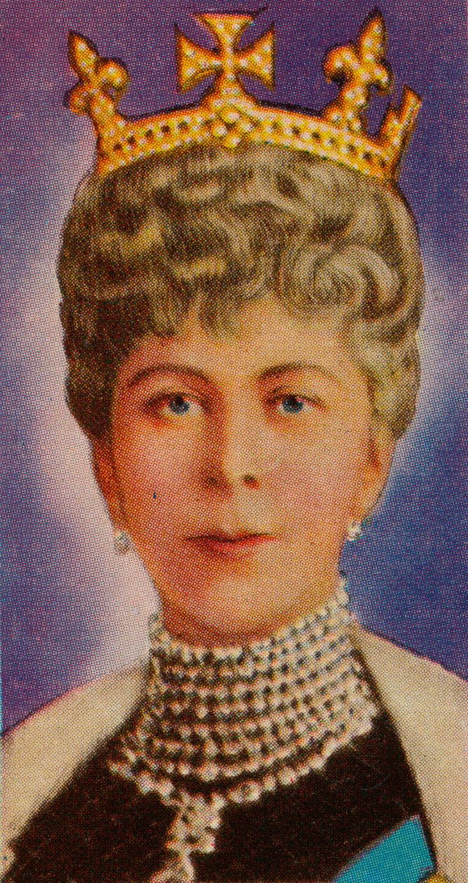 Königin Mary, Gemahlin von König Georg V., bei ihrer ersten Parlamentseröffnung, 1911 von Unbekannt