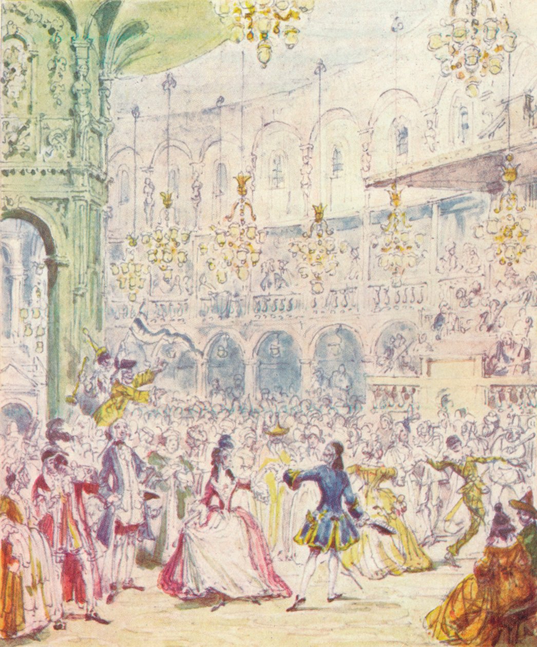 Randulph und Hilda tanzen in der Rotunde der Ranelagh Gardens, 1842, 1903 von Unbekannt