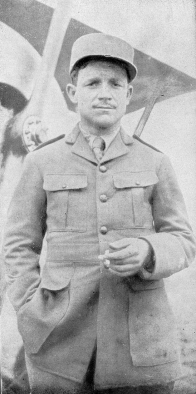 Raoul Lufbery, französisch-amerikanischer Jagdflieger und Fliegerass des Ersten Weltkriegs, 1914-1918 von Unbekannt