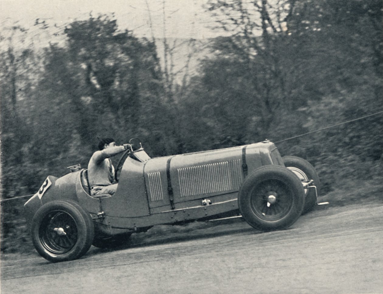 Raymond Mays E.R.A. bricht den Rekord, 1935, der Shelsey Walsh Hill Climb, 1937 von Unbekannt