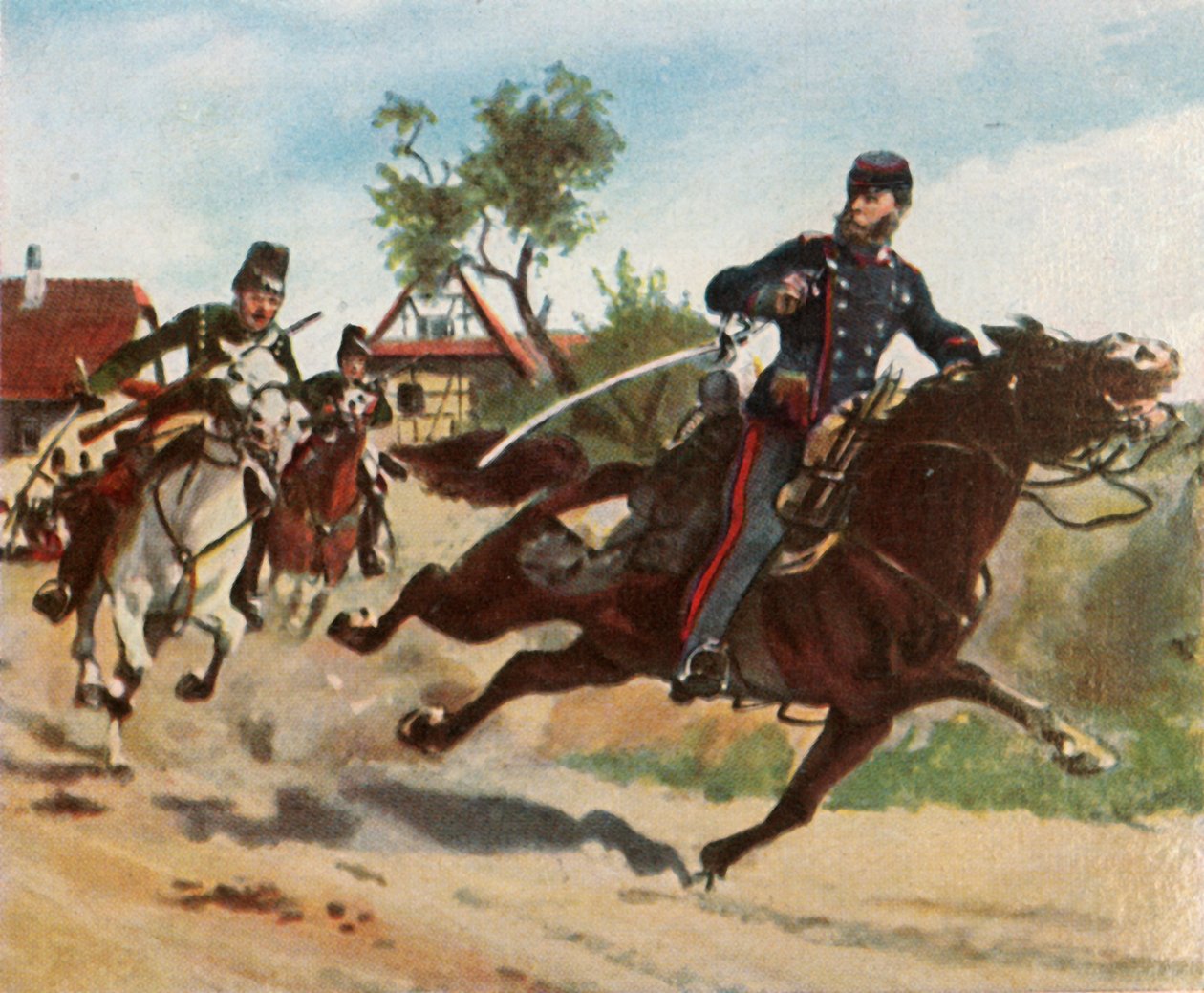 Aufklärungsritt von Graf Zeppelin bei Schirlenhof, 26. Juli 1870, 1936 von Unbekannt