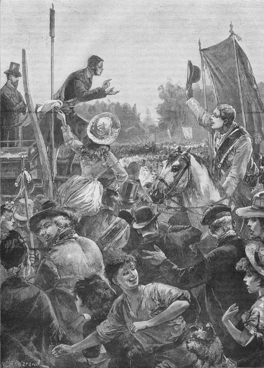 Reformdemonstration im Hyde Park, London, 19. Jahrhundert 1906 von Unbekannt