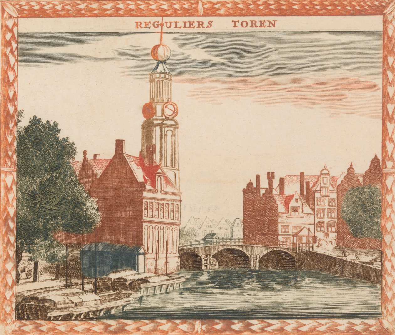 Reguliers Toren, in: Tooneel Der Voornaamste Nederlands Huizen, En Lust Hoven, Naar T Lev... von Unbekannt