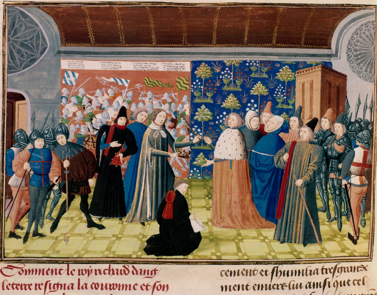 Richard II. übergibt die Krone, 1399 von Unbekannt