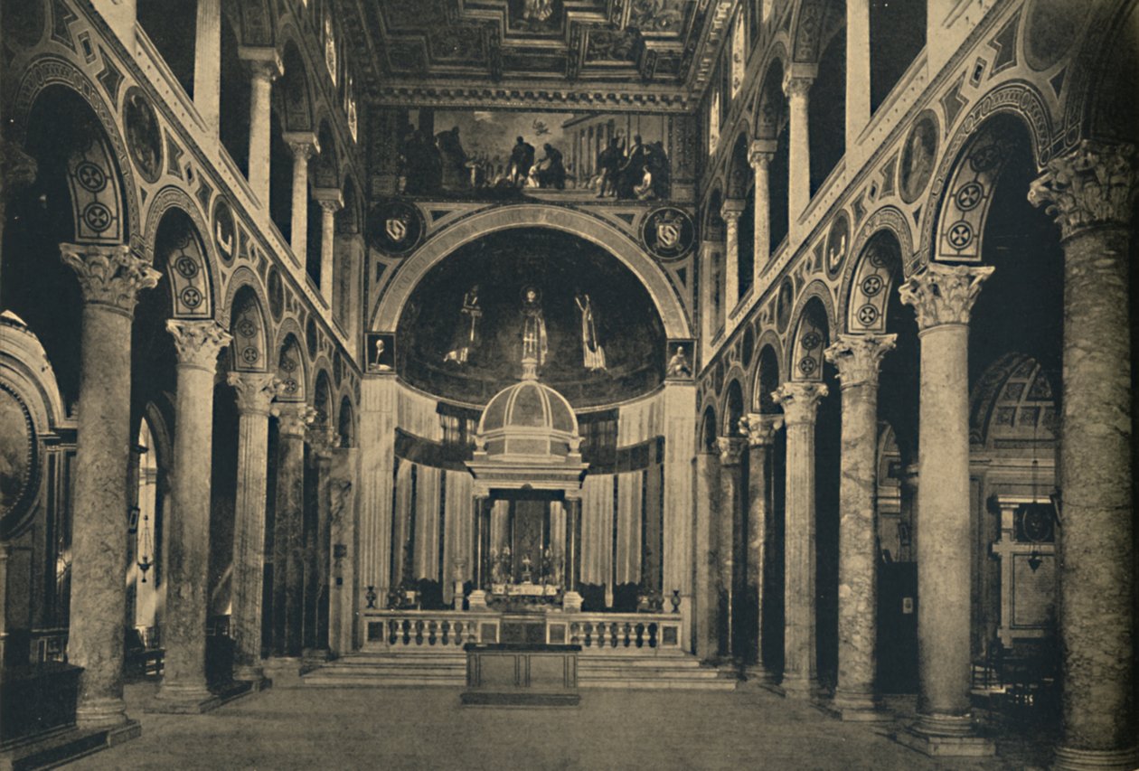 Rom - Basilika St. Agnes außerhalb der Mauern an der Straße Nomentana, 1910 von Unbekannt