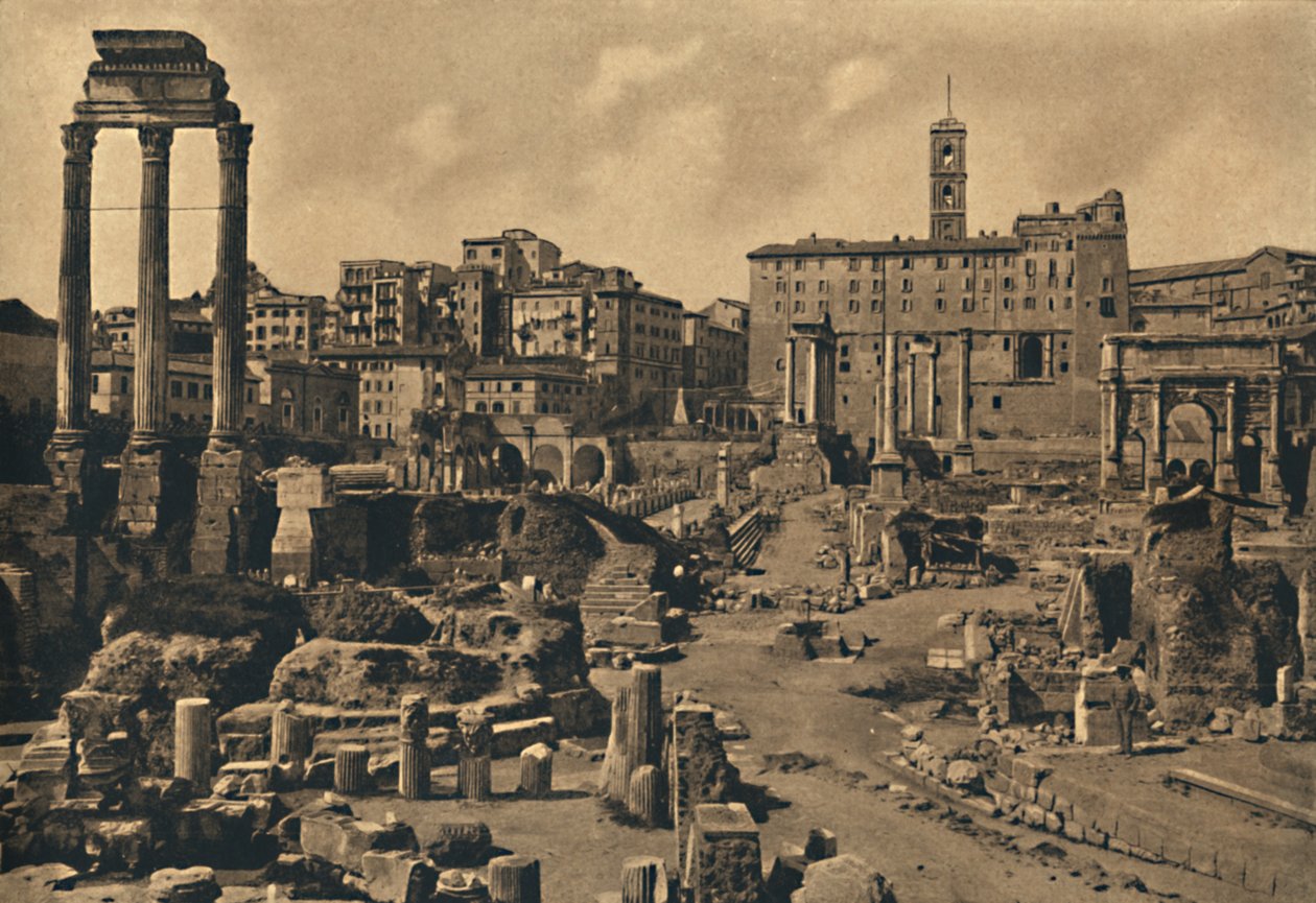 Rom - Das Forum Romanum und der Kapitolinische Hügel, 1910 von Unbekannt