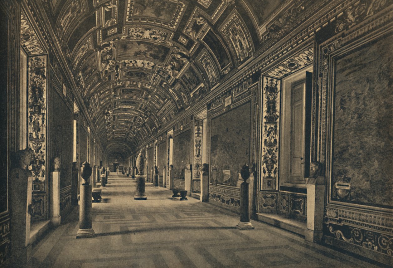 Roma - Vatikanpalast - Galerie der geografischen Karten, 1910 von Unbekannt