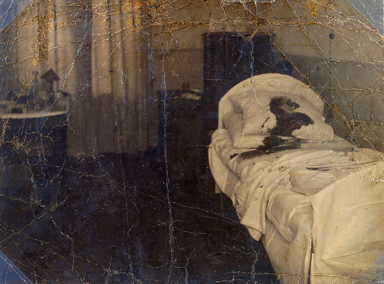 Zimmer im Mariinskaya-Krankenhaus, wo Fyodor Kokoshkin ermordet wurde, Petrograd, Russland, 1918 von Unbekannt