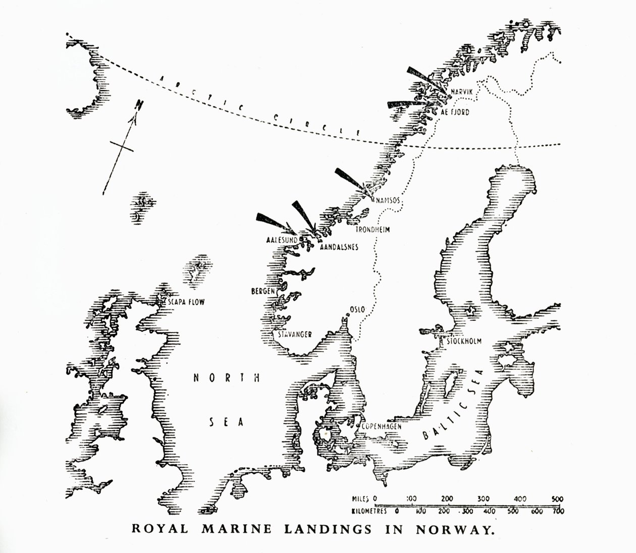 Landungen der Royal Marines in Norwegen, Zweiter Weltkrieg, 1940-1944 von Unbekannt