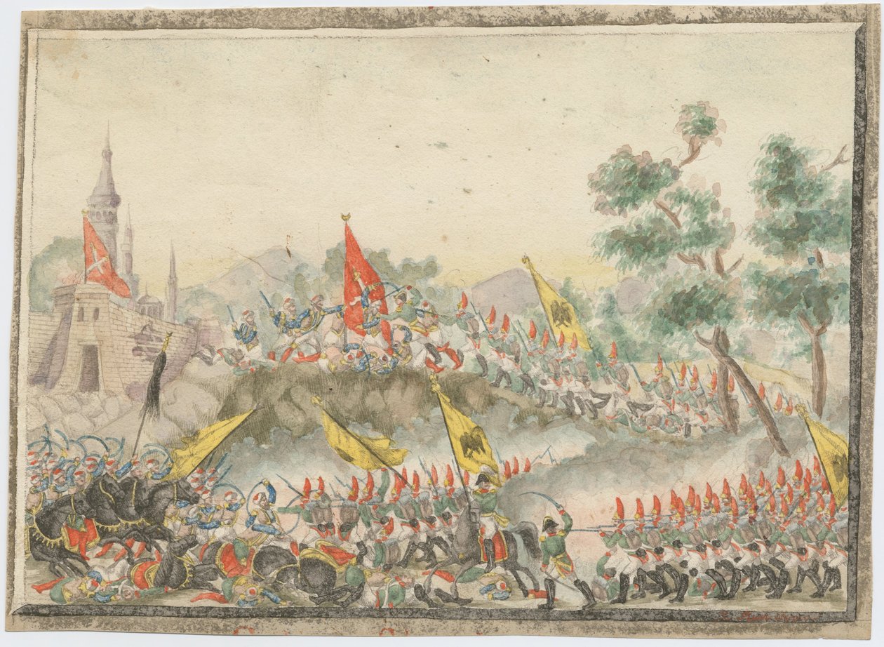 Russische Armee erobert die Festung Ismail, 1790, 1829 von Unbekannt