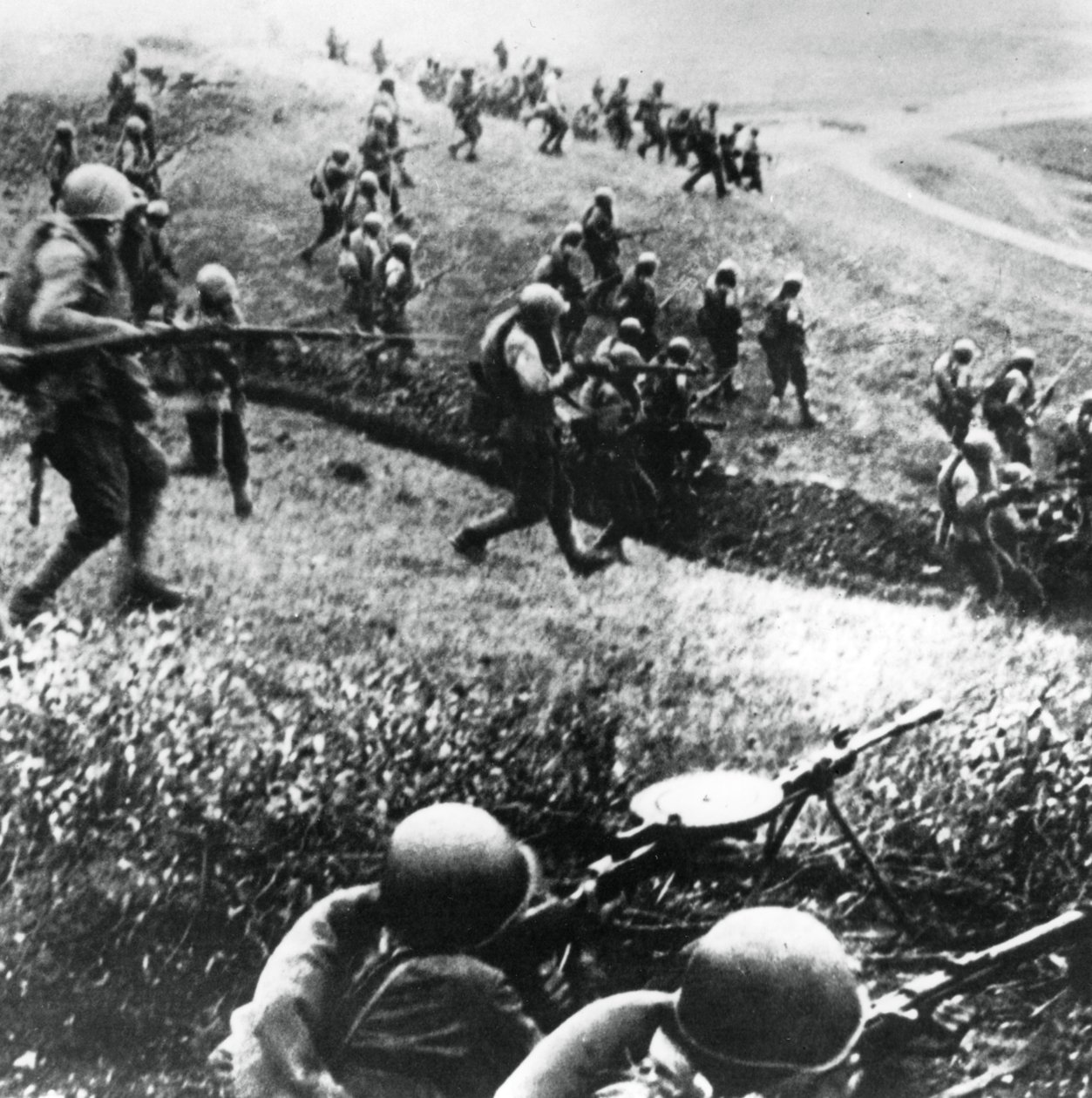Russische Truppen im Gegenangriff, Region Mozdok, Nordkaukasus, September 1942 von Unbekannt
