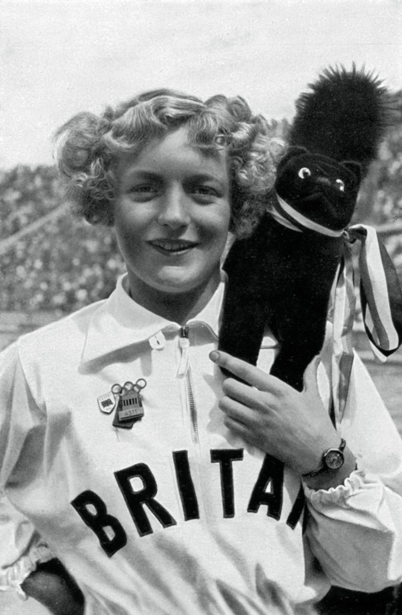 Ruthley Moris-Hancock, britische Schwimmerin, Olympische Spiele Berlin, 1936 von Unbekannt