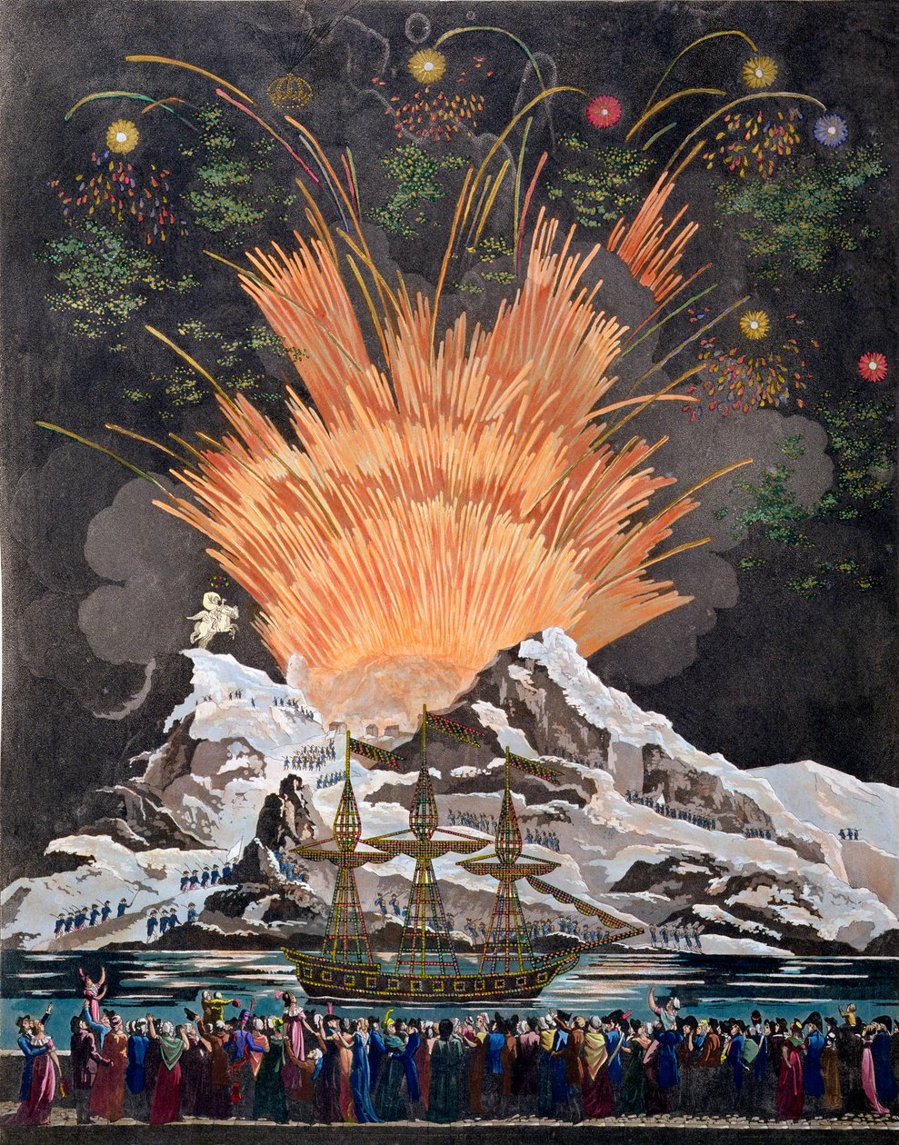 Heiliges Fest und Krönung ihrer Kaiserlichen Majestäten, Paris, 1804-1806 von Unbekannt