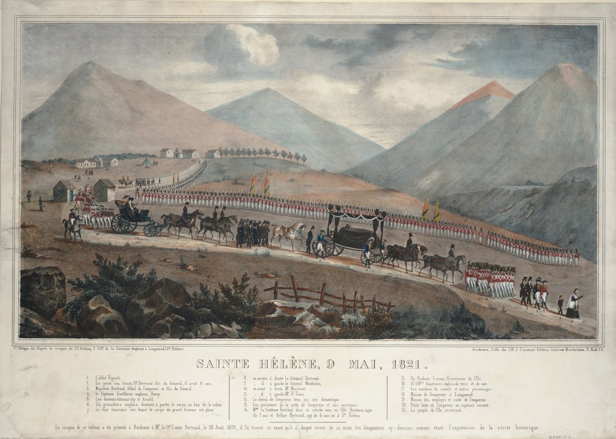 Heilige Helena, 9. Mai 1821, 1839 von Unbekannt