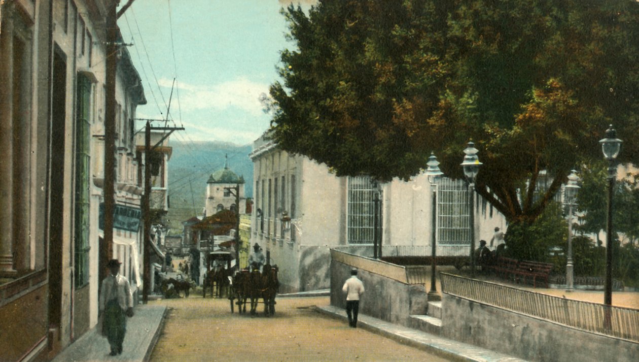 Santiago de Cuba - Calle de Santo Tomas, 1907 von Unbekannt