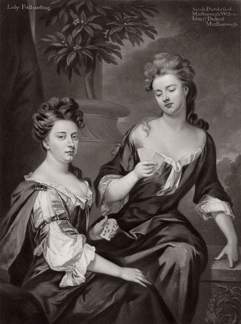 Sarah, Herzogin von Marlborough, und Lady Fitzharding, um 1702 von Unbekannt