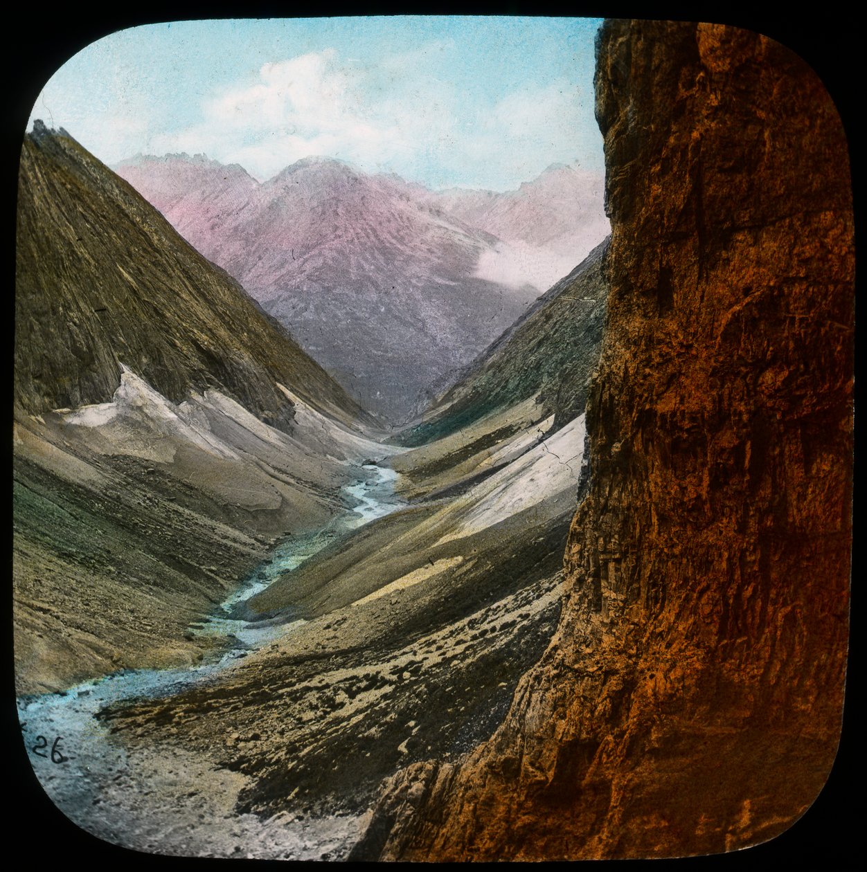 Szene im Himalaya, Indien, spätes 19. oder frühes 20. Jahrhundert von Unbekannt