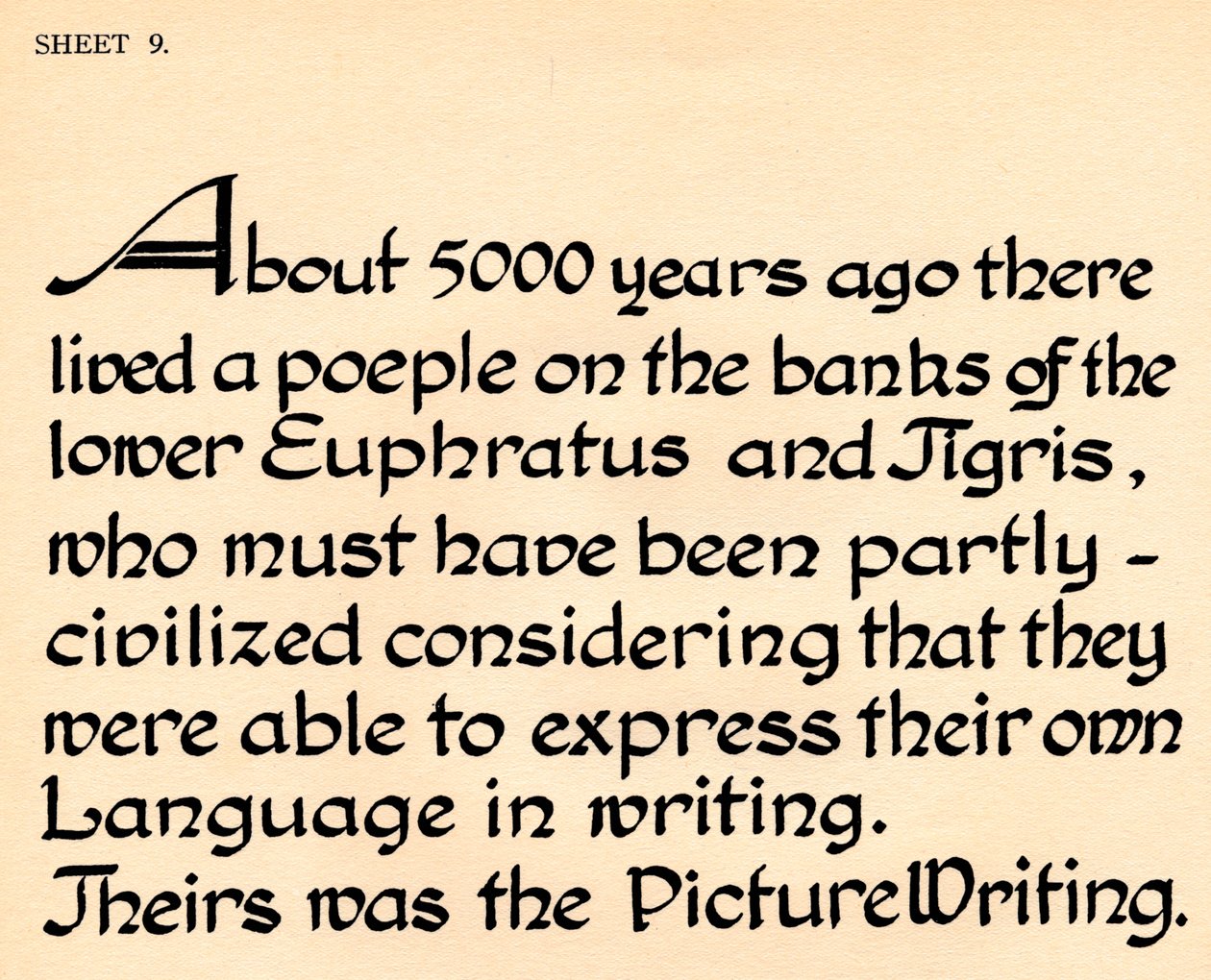 Blatt 9, aus einem Portfolio von Alphabeten, 1929 von Unbekannt