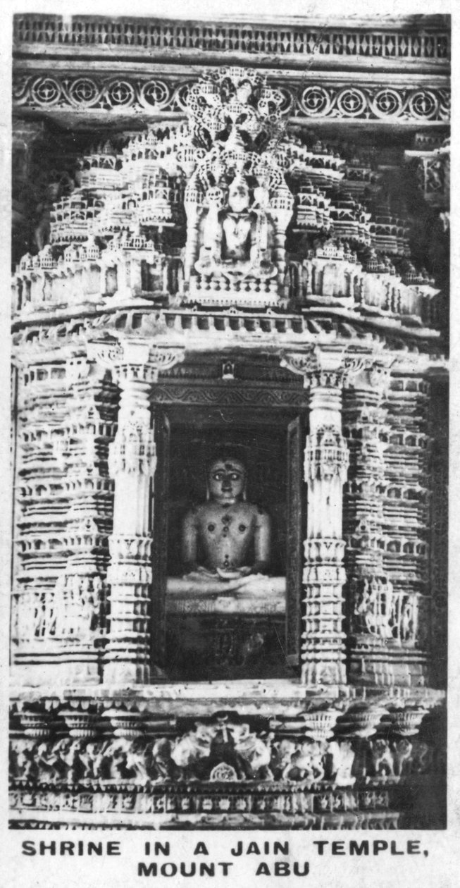 Schrein in einem Jain-Tempel, Mount Abu, Rajasthan, Indien von Unbekannt