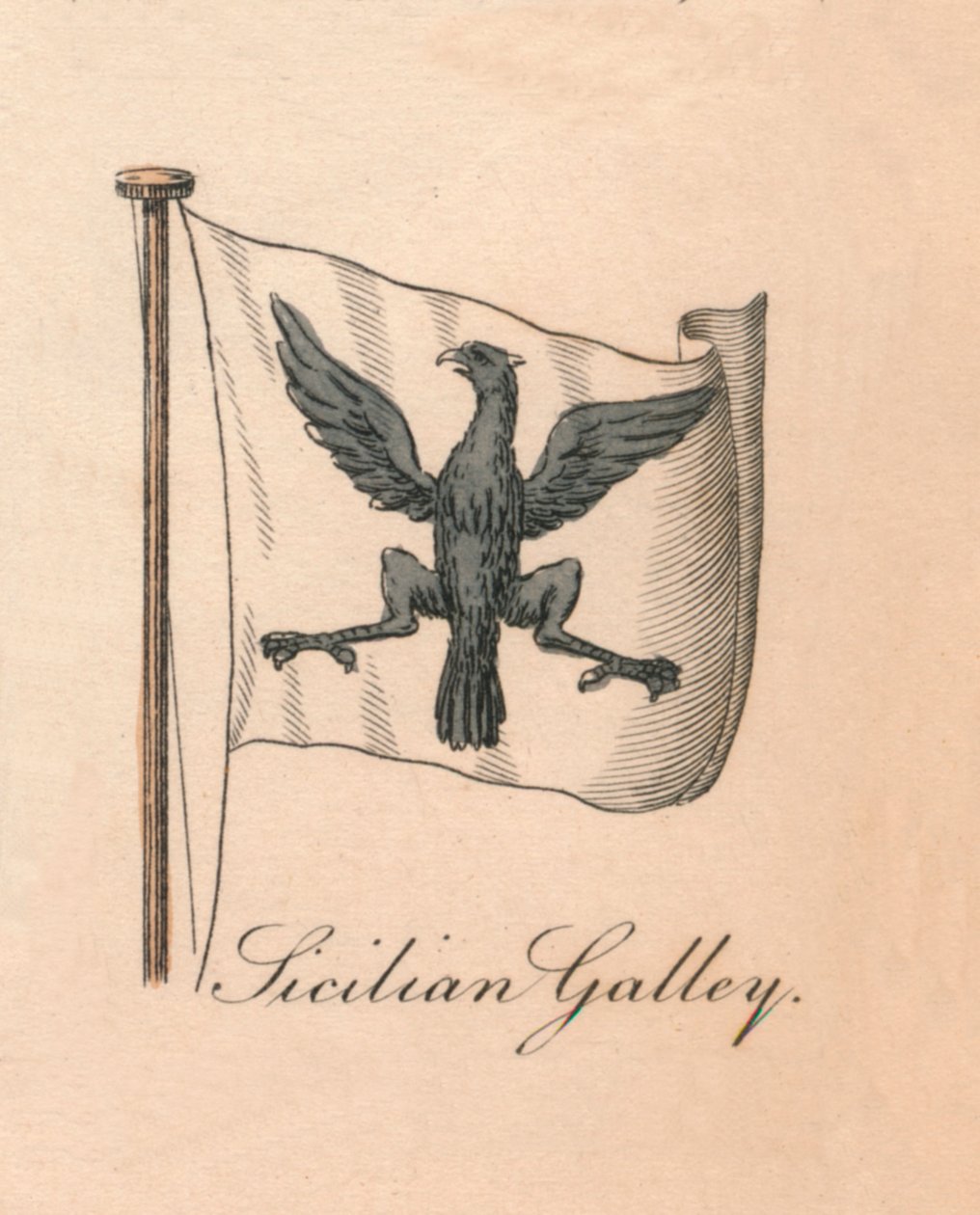 Sizilianische Galeere, 1838 von Unbekannt