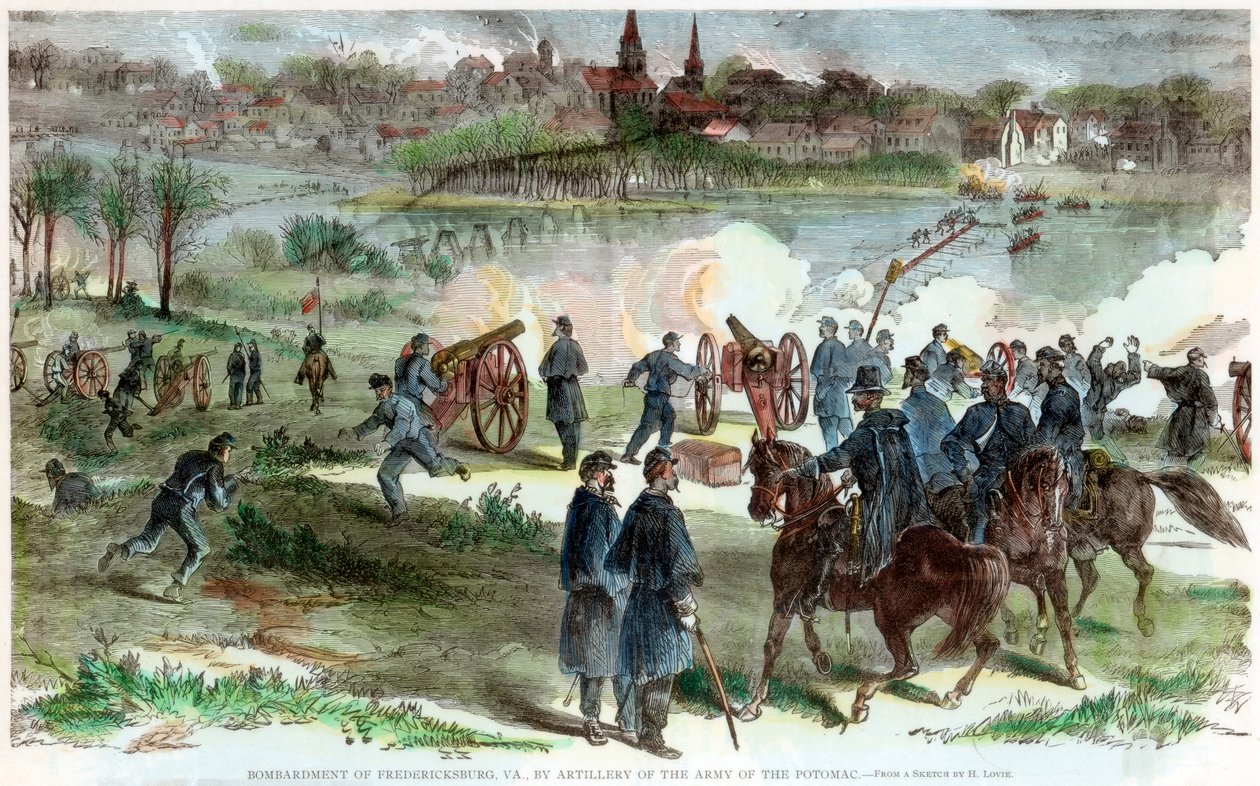 Belagerung von Fredericksburg, Virginia, Amerikanischer Bürgerkrieg, ca. 1864-1865 von Unbekannt