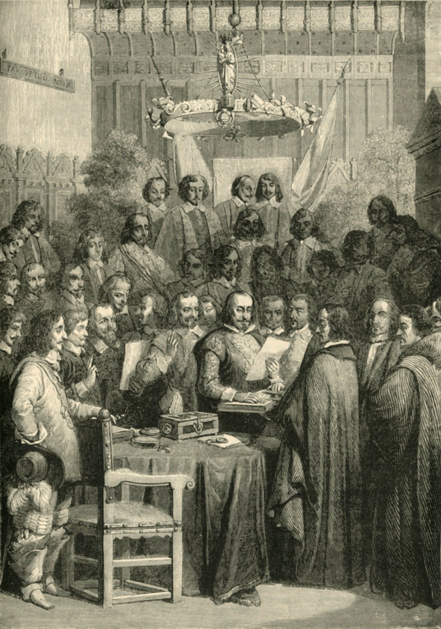 Unterzeichnung des Westfälischen Friedens, 24. Oktober 1648, 1890 von Unbekannt