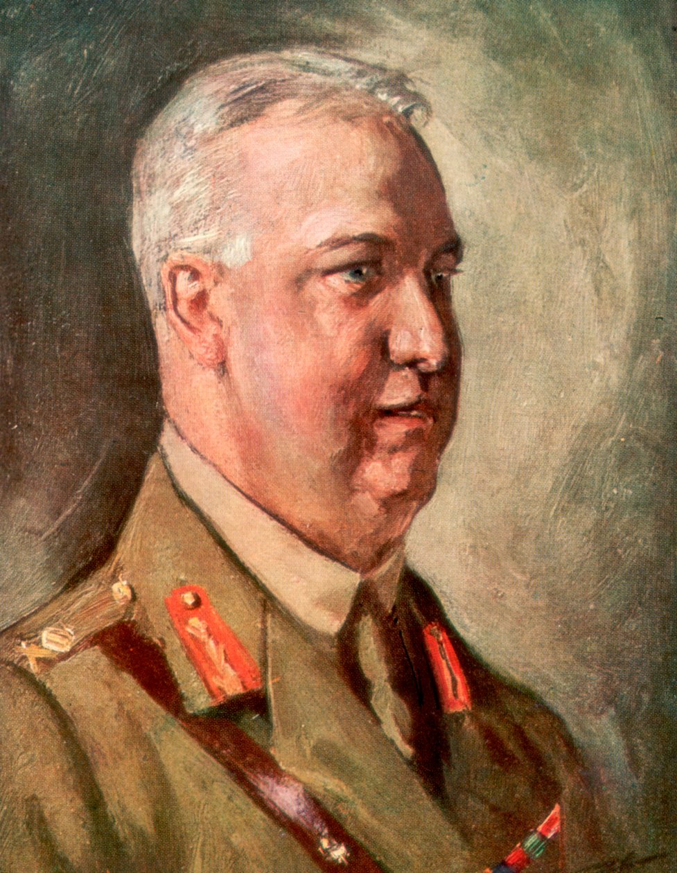 Sir Arthur William Currie, kanadischer General des Ersten Weltkriegs von Unbekannt