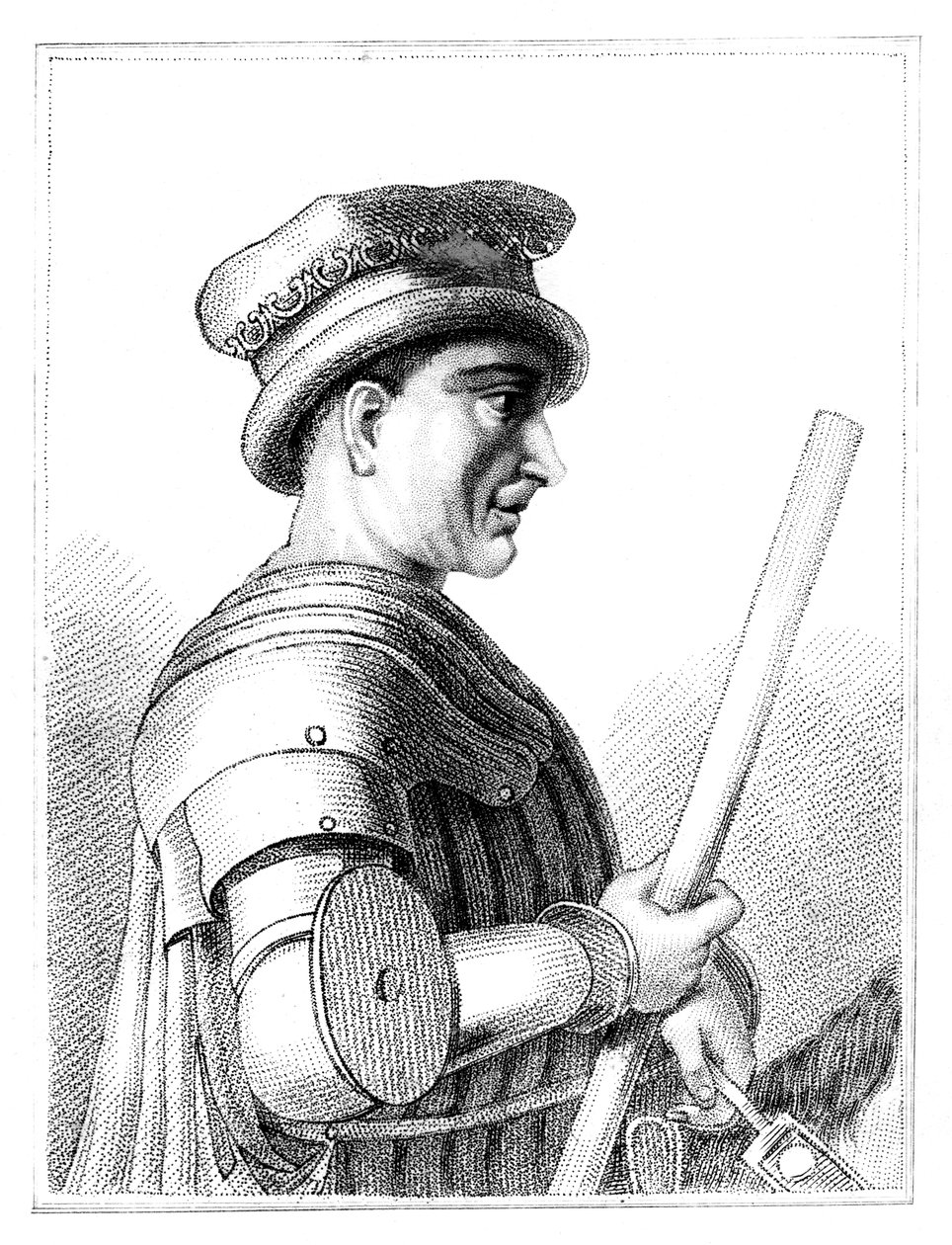 Sir John Hawkwood, englischer Söldner oder Condottiere im 14. Jahrhundert Italien, 1819 von Unbekannt