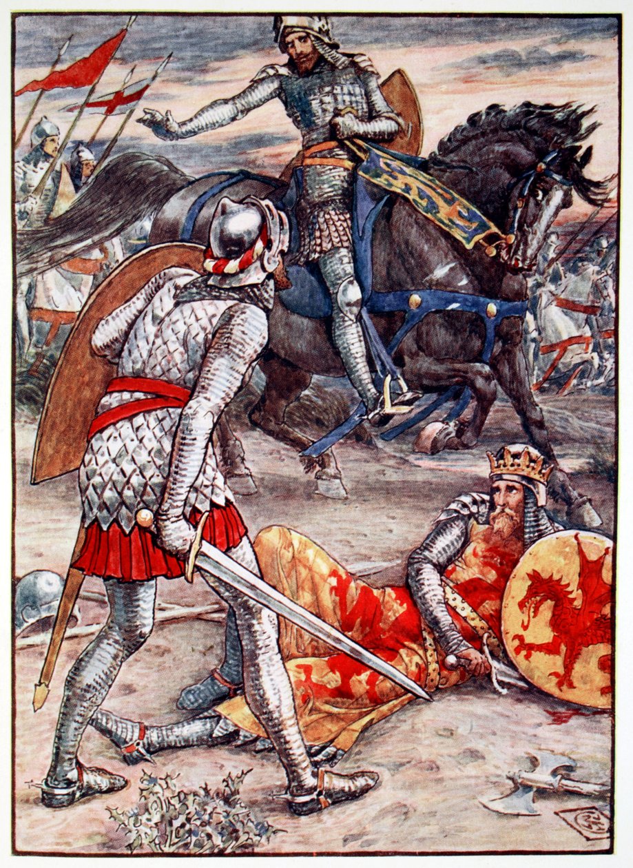 Sir Lancelot verbietet Sir Bors, den König zu töten von Unbekannt