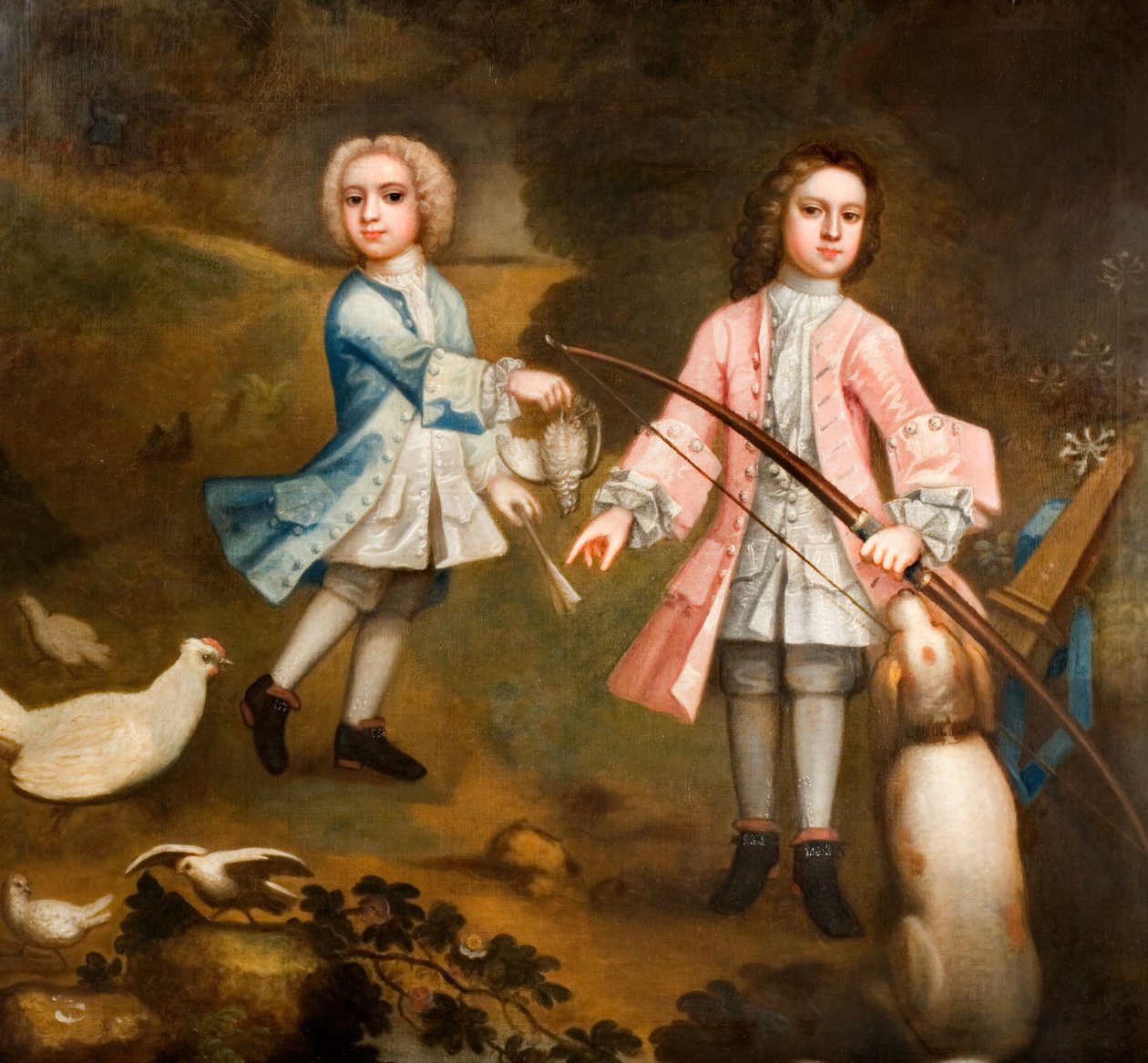 Sir Lister und Sir Charles Holte als Jungen, 1750 von Unbekannt