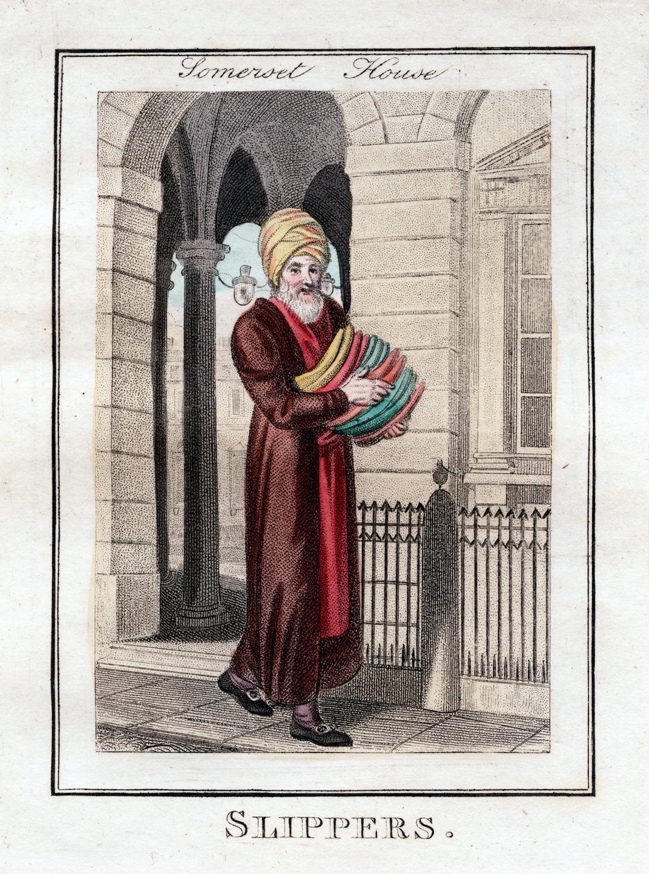 Pantoffeln, Somerset House, London, 1805 von Unbekannt