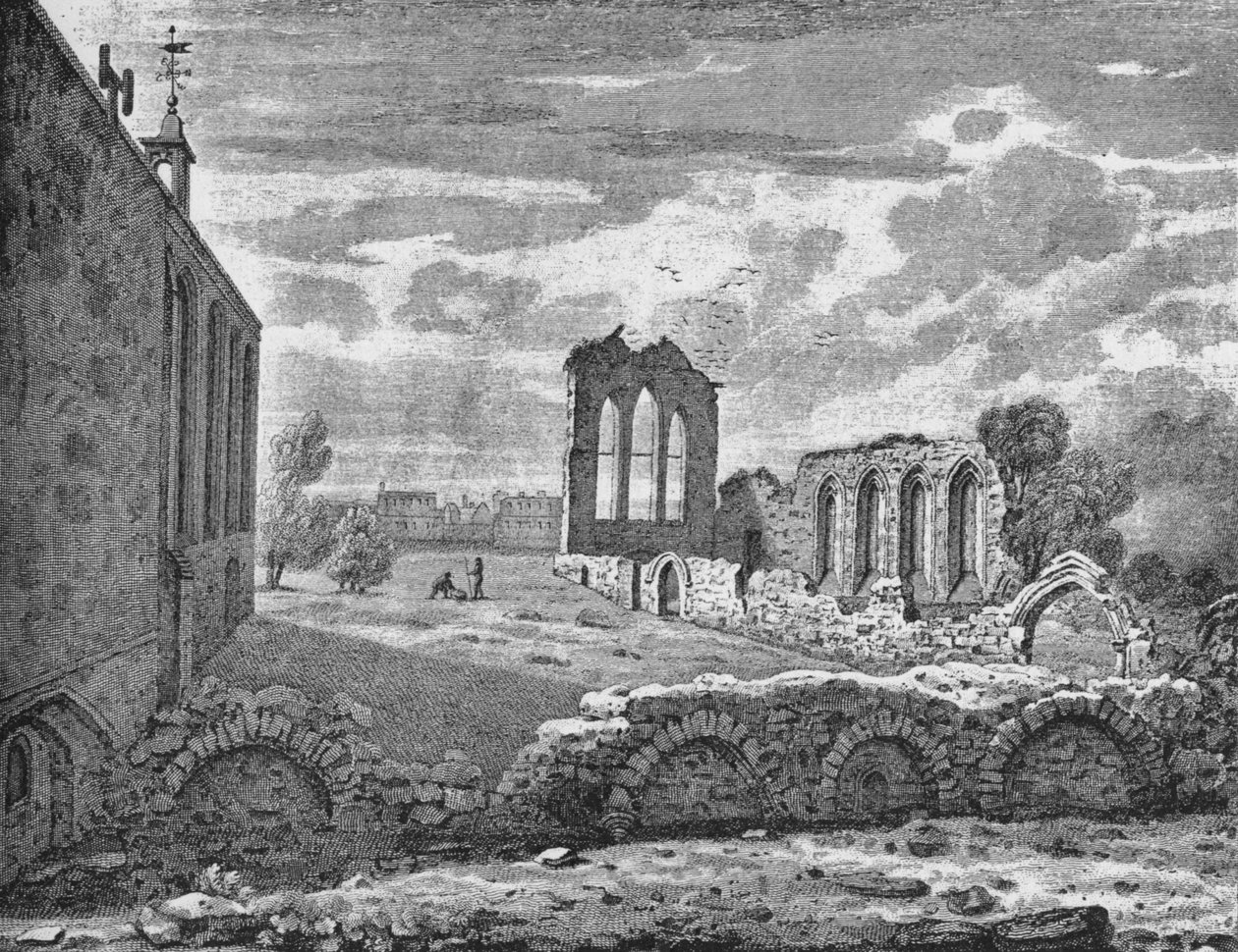 Südostansicht des Nonnenklosters St. Helen, Bishopsgate, City of London, ca. 1819 1906 von Unbekannt