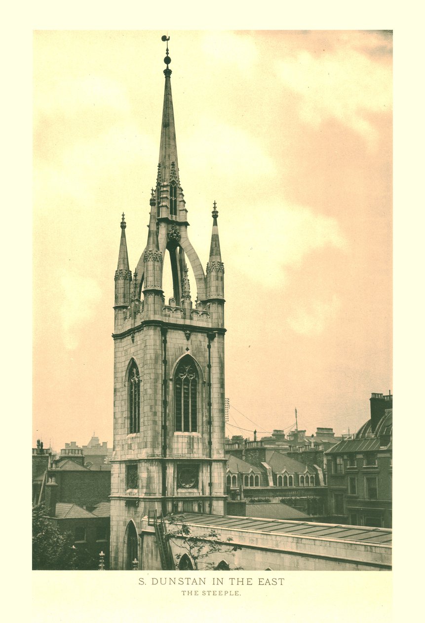 St. Dunstan in the East, Der Kirchturm von Unbekannt