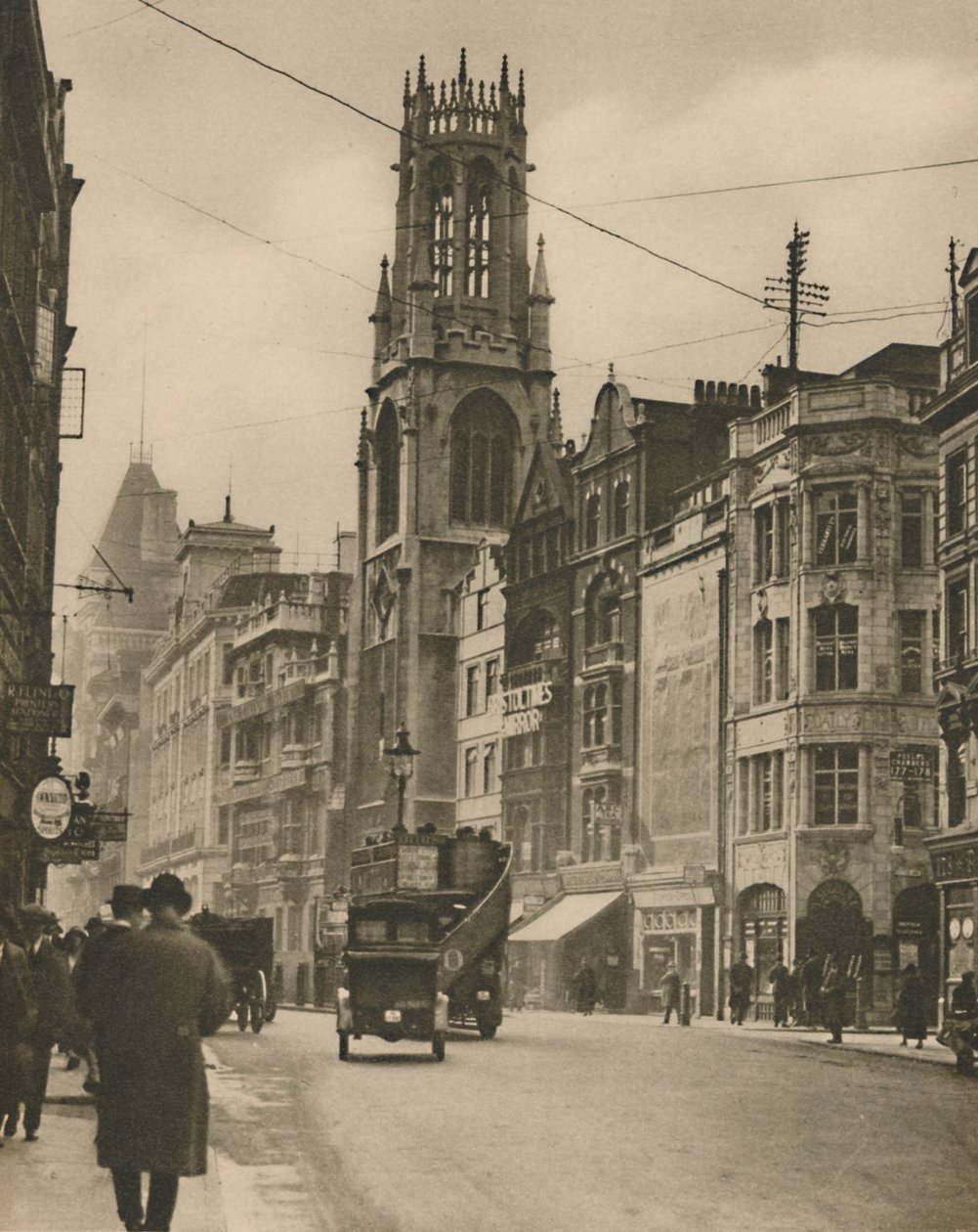 St. Dunstans Fleet Street, Izaak Waltons Pfarrkirche, ca. 1935 von Unbekannt