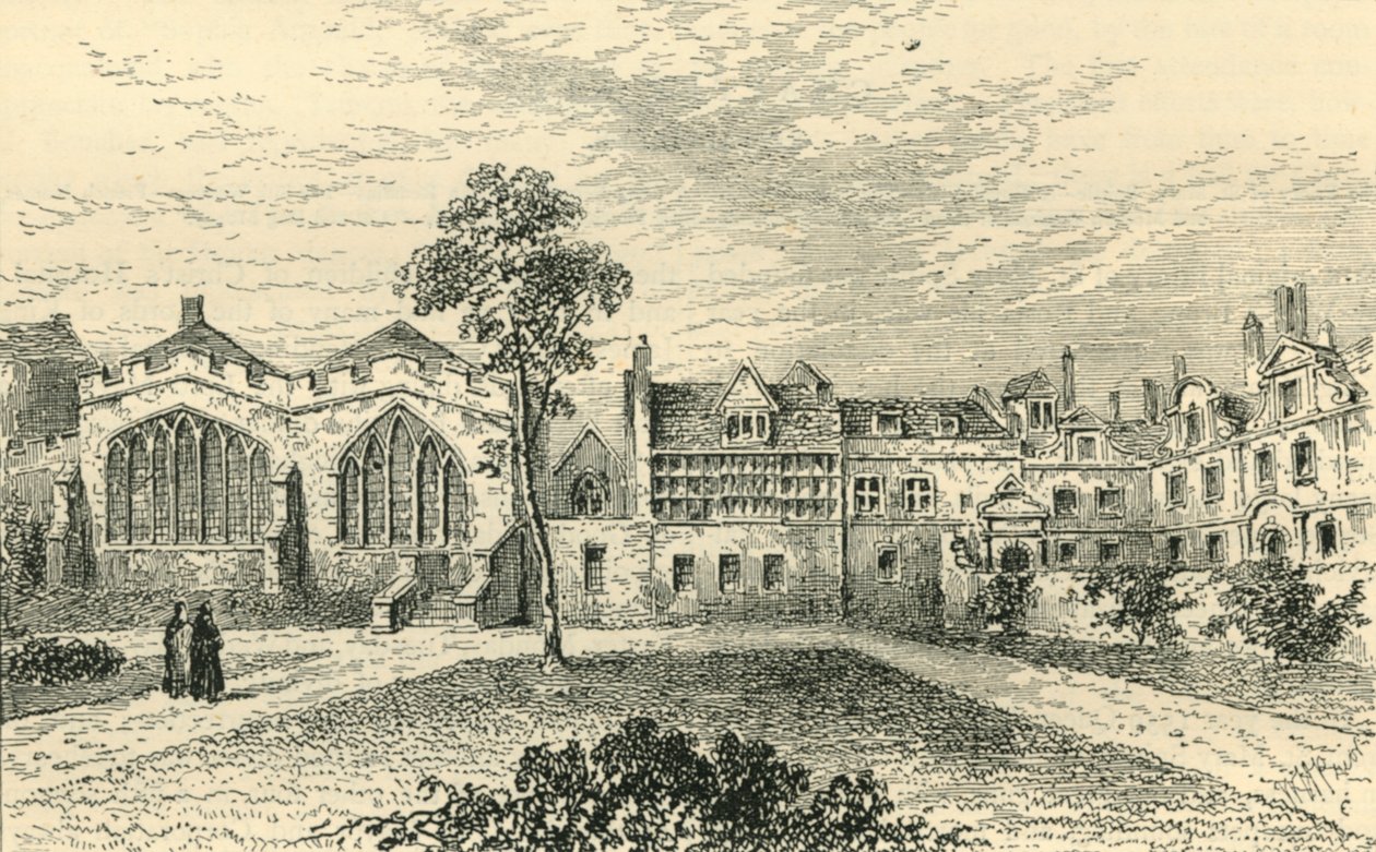 St. Helens Priory und Leathersellers Hall, ca. 1799, ca. 1872 von Unbekannt