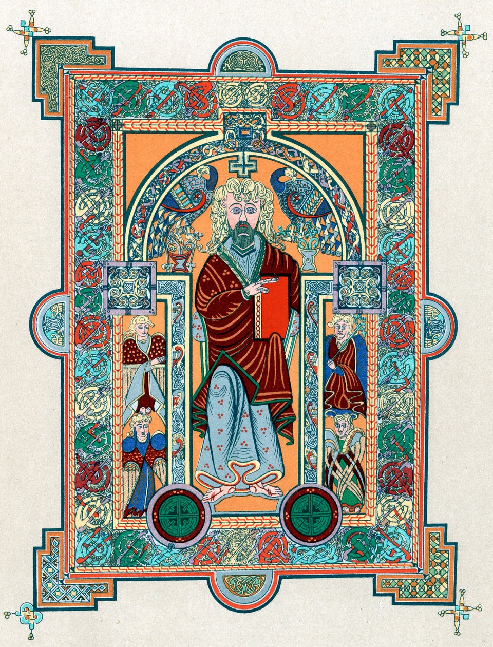 St. Matthäus aus dem Buch von Kells, ca. 800 von Unbekannt