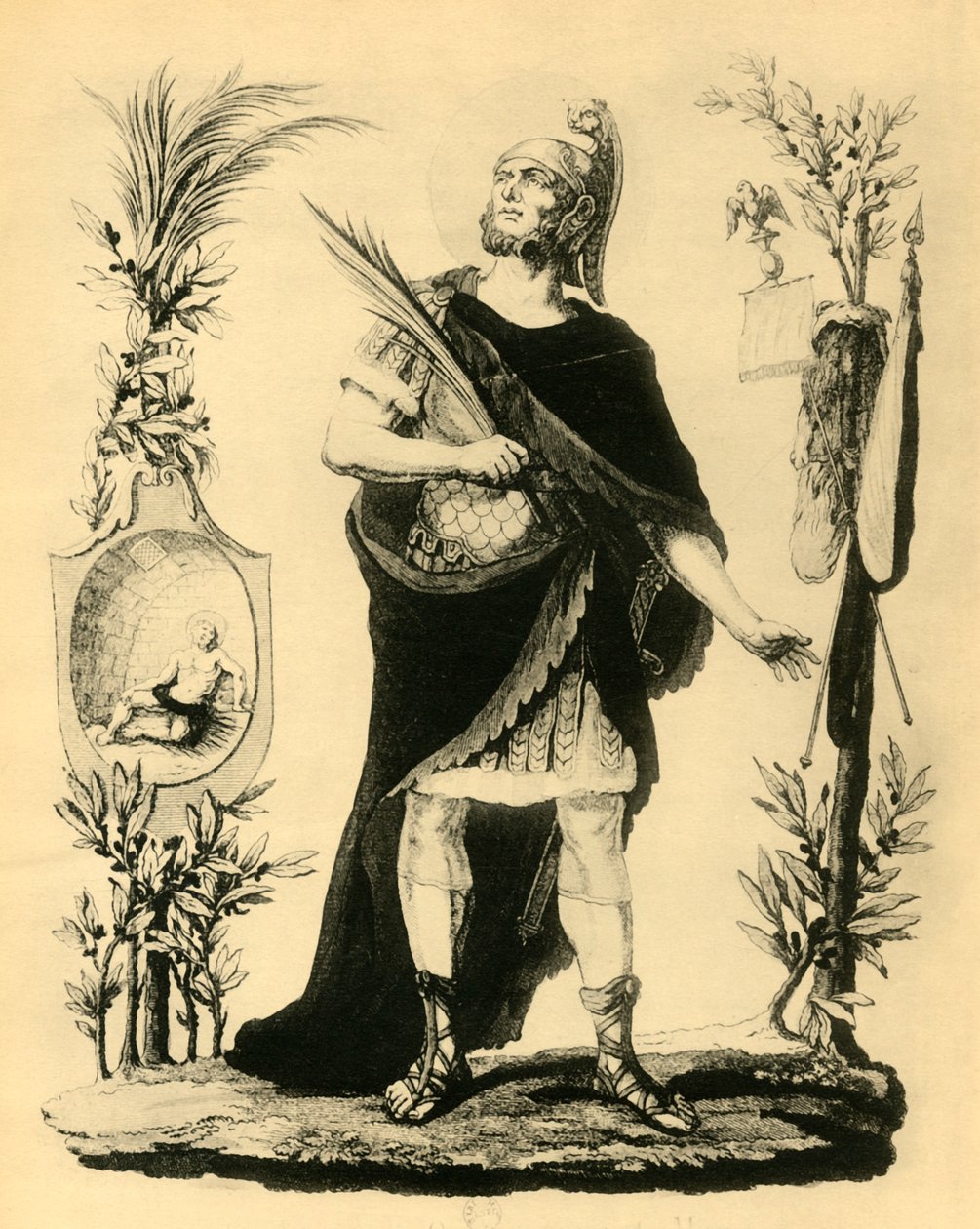 St. Napoleon Römischer Offizier, Märtyrer, frühes 19. Jahrhundert, 1921 von Unbekannt