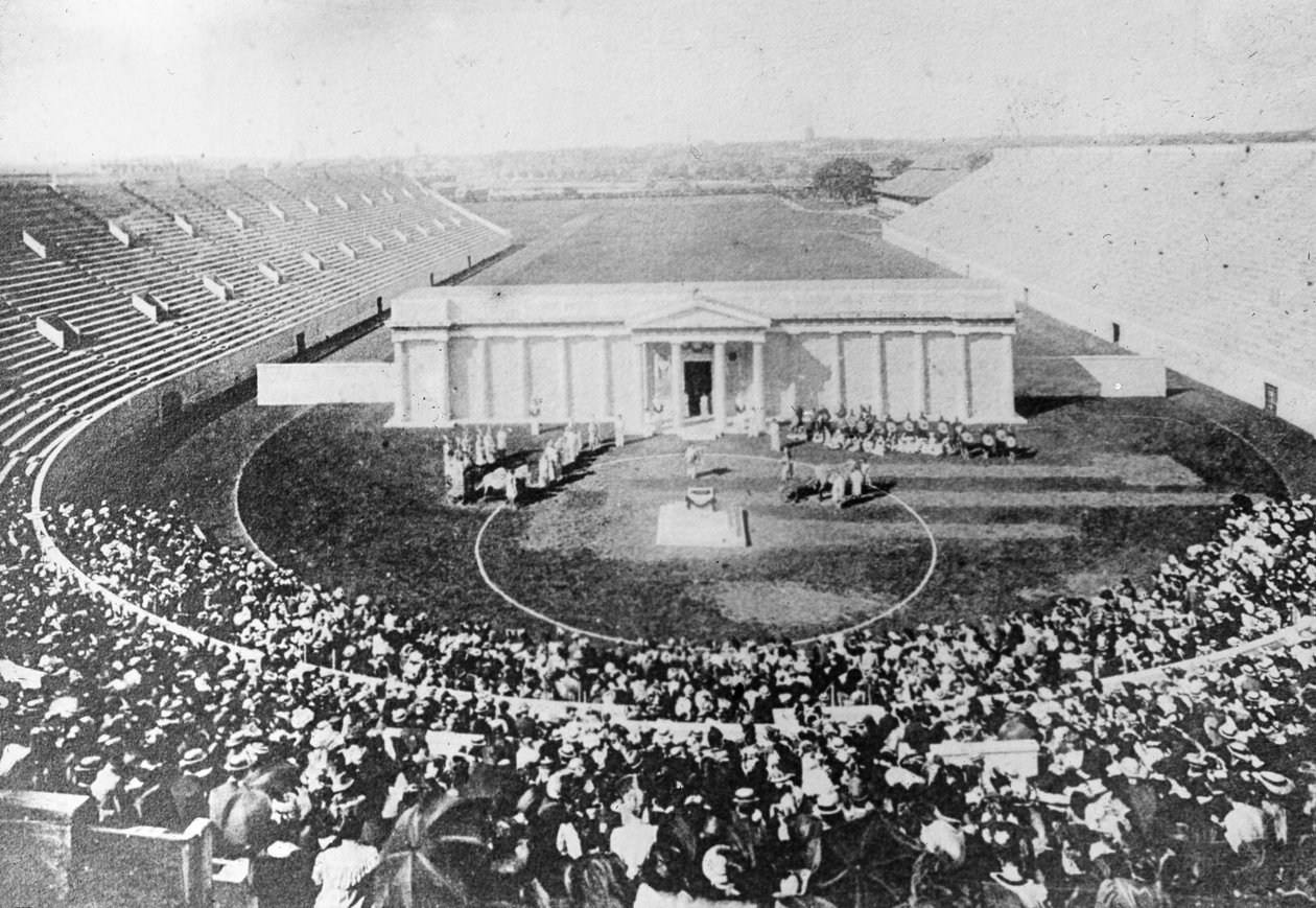 Stadion, Harvard University, Cambridge, Massachusetts, USA, frühes 20. Jahrhundert von Unbekannt