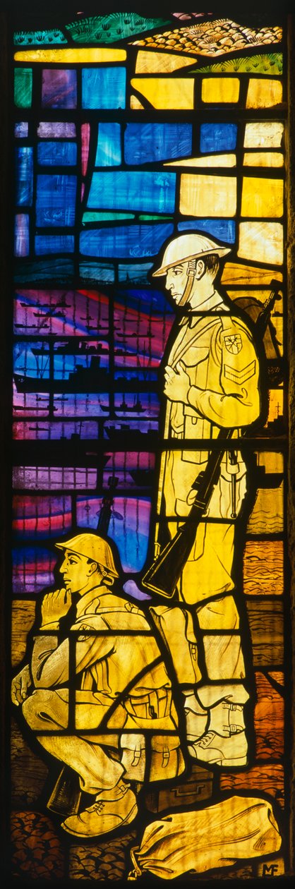 Buntglasfenster, Royal Garrison Church, Portsmouth, Hampshire, ca. 1980-2017 von Unbekannt