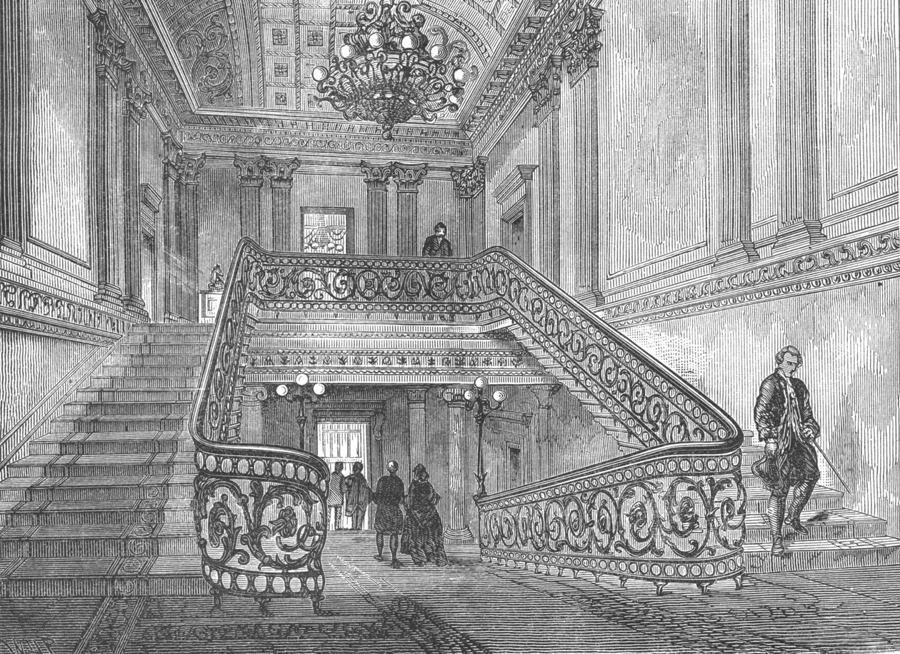 Treppe im Northumberland House, 1897 von Unbekannt