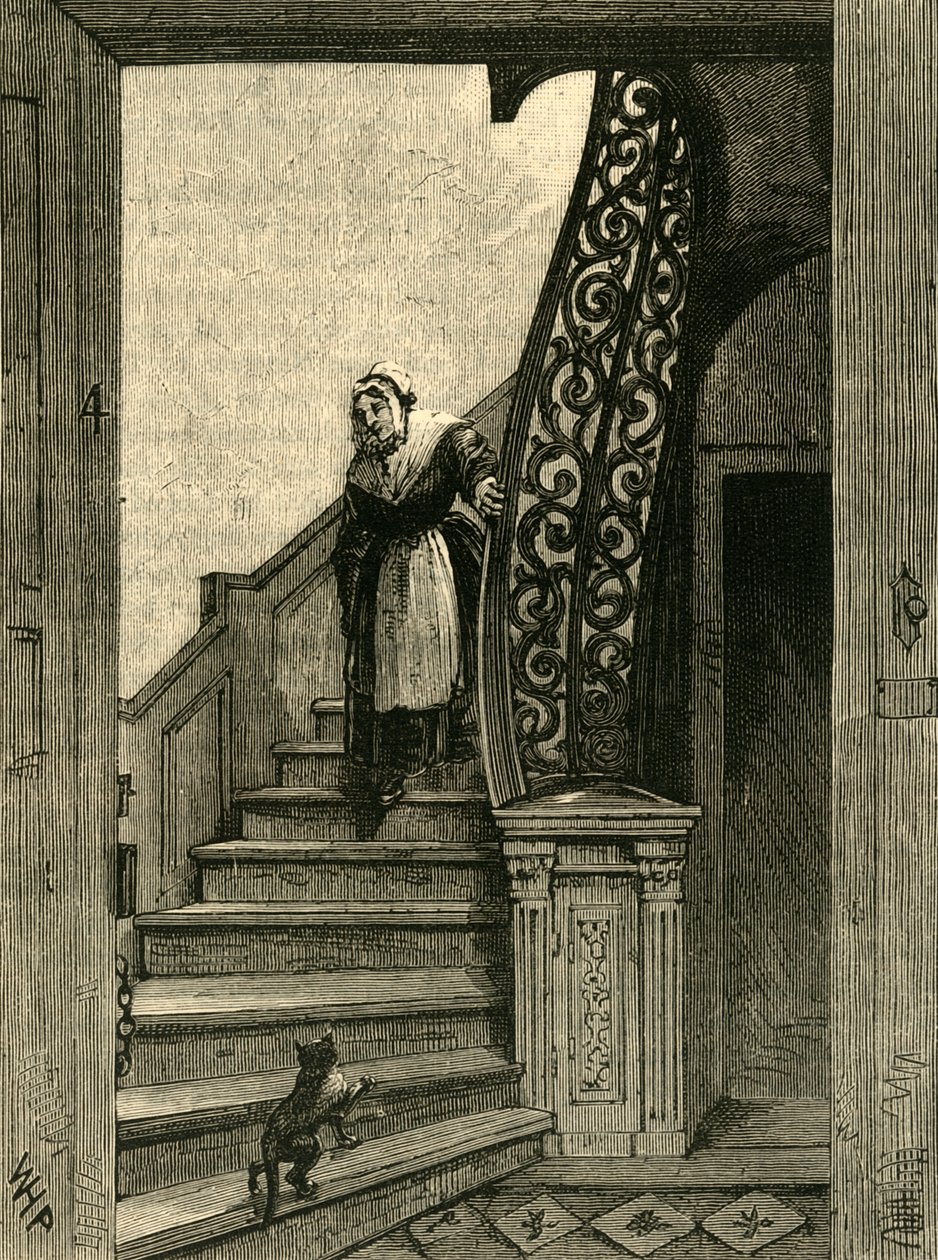 Treppe im Southampton House, ca. 1872 von Unbekannt
