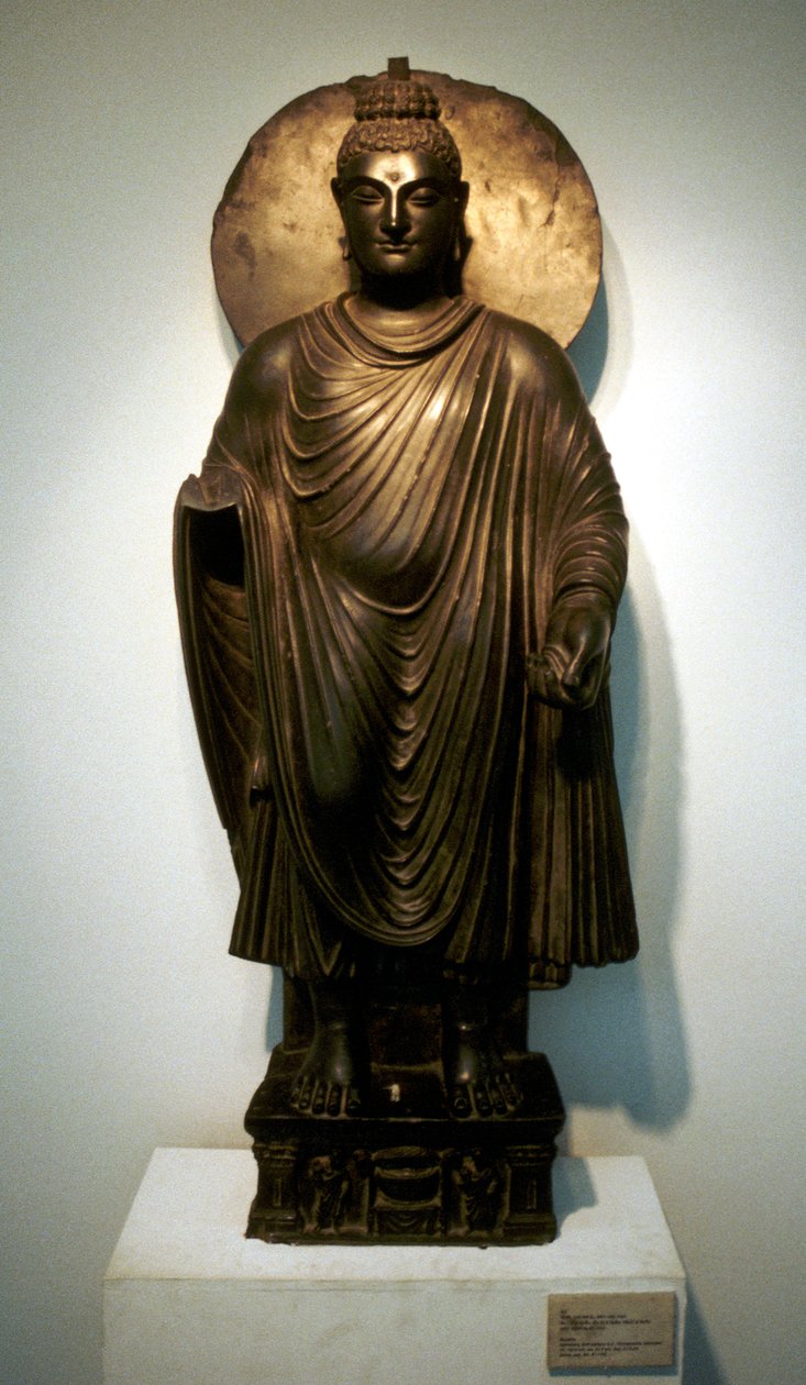 Statue des Buddha, aus Garvara, Indien, 2. Jahrhundert von Unbekannt